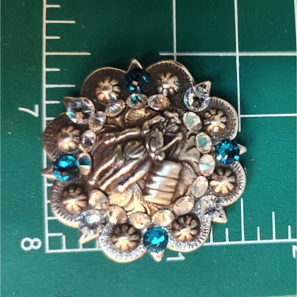 Western Beaded Keychain With Snap-On Purse Accessory and 2 interchangeable conch - Picture 6 of 14